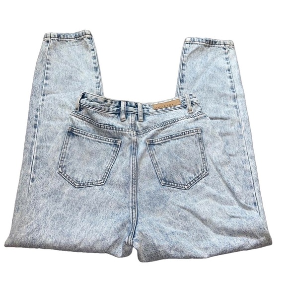 White Fox Boutique Like Duh! Boyfriend Jean WASHED BLUE DENIM Size Small - Picture 6 of 6